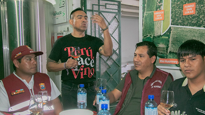 Procompite Huarmey impulsa la producción vinícola con taller de cata descriptiva de vinos