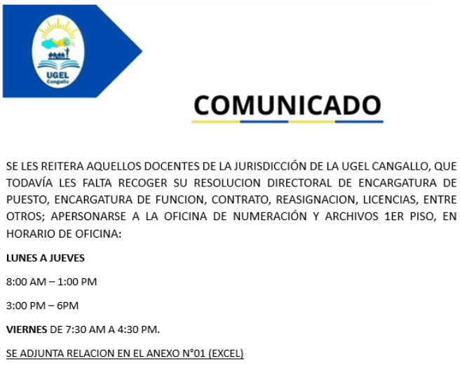 Comunicado