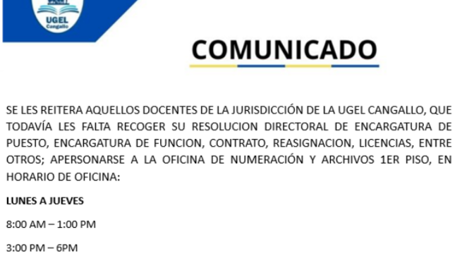 Comunicado