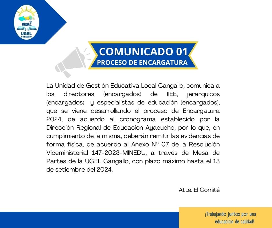 comunicado