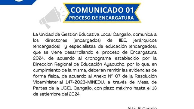 comunicado