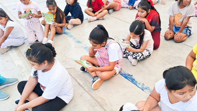Niños y adolescentes de los talleres de vacaciones útiles 2025 de Huarmey son sensibilizados en medidas preventivas contra el dengue