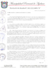 Vista preliminar de documento RESOLUCION DE ALCALDIA N°243-2021-MPA-A