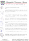 Vista preliminar de documento RESOLUCION DE ALCALDIA N°265-2021-MPA-A