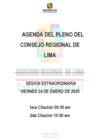 Vista preliminar de documento AGENDA DE SESIÓN DE CONSEJO REGIONAL N° 002-2025-CR/GRL