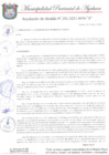 Vista preliminar de documento RESOLUCION DE ALCALDIA N°291-2021-MPA-A