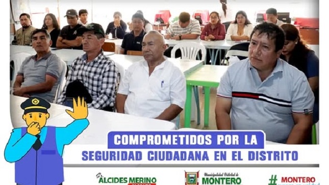 Comprometidos por la Seguridad Ciudadana del Distrito de Montero 