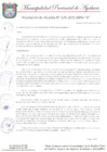 Vista preliminar de documento RESOLUCION DE ALCALDIA N°329-2021-MPA-A