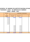 Vista preliminar de documento Información del Marco Presupuestal, Ingresos y Egresos - Correspondientes al I Trimestre 2013