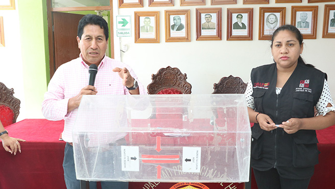 Municipalidad realizó sorteo de los lotes revertidos para familias Huarmeyanas