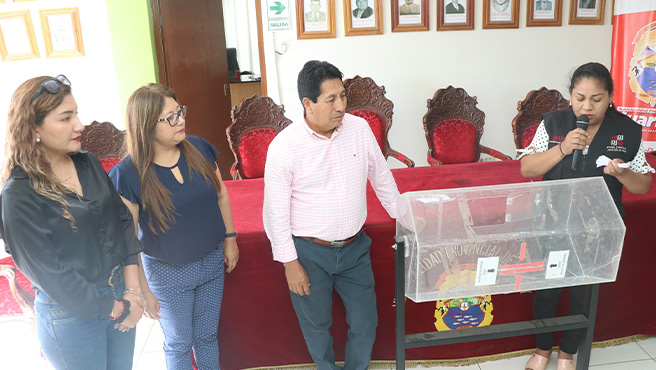 Municipalidad realizó sorteo de los lotes revertidos para familias Huarmeyanas