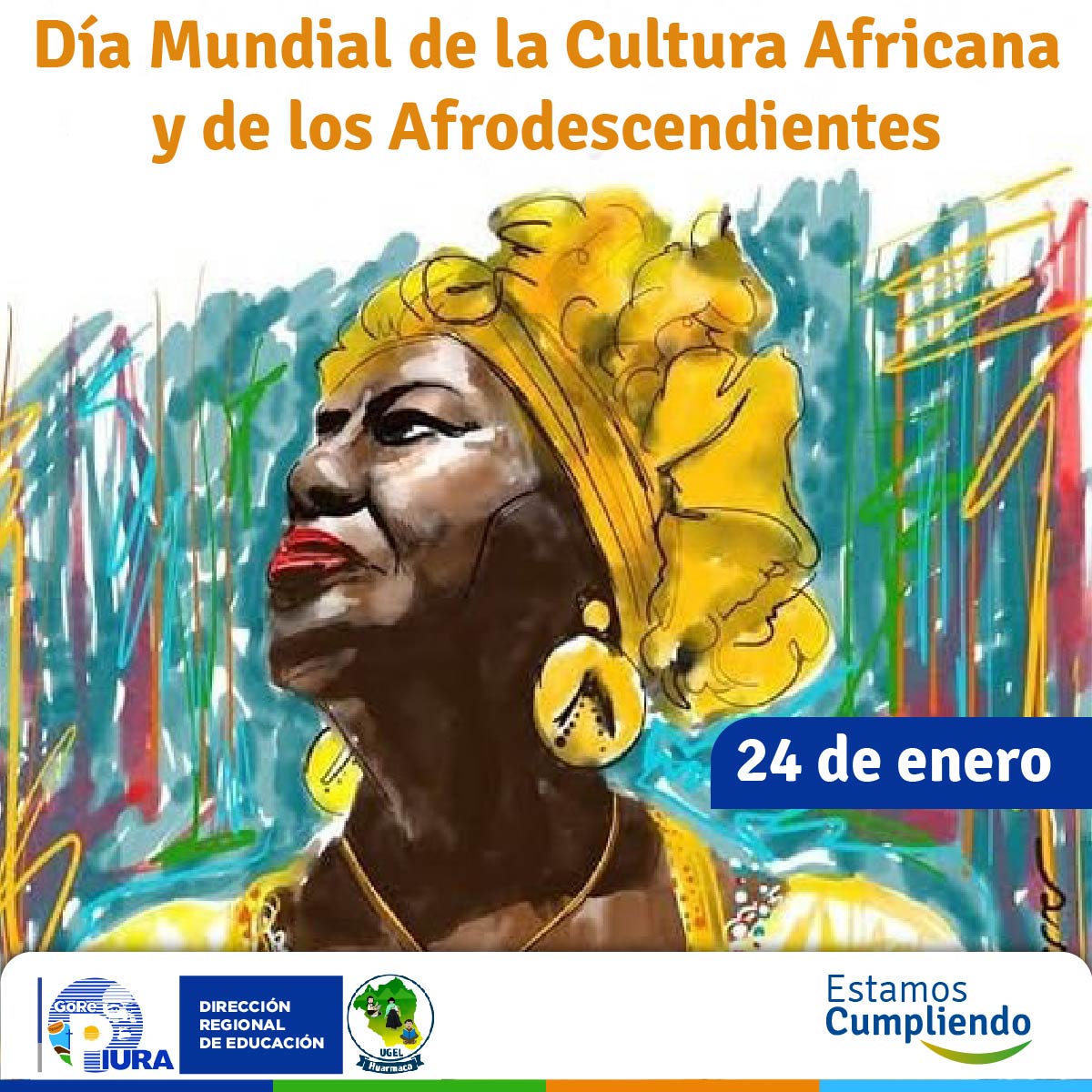 El Día Mundial de la Cultura Africana y de los Afrodescendientes se celebra el 24 de enero de cada año y rinde homenaje a las numerosas y vibrantes culturas del continente africano y de las diásporas africanas en el mundo, reforzando así el mandato de la UNESCO de promover el respeto de la diversidad cultural y la creatividad humana en todo el planeta. La celebración de este busca reforzar la promoción de la paz en el continente.
La UNESCO adoptó el 24 de enero como Día Mundial de la Cultura Africana y de los Afrodescendientes durante la 40ª sesión de su Conferencia General en 2019. Esta fecha coincide con la adopción de la Carta para el Renacimiento Cultural de África en 2006 por parte de los jefes de Estado y del Gobierno de la Unión Africana.
