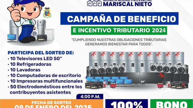 ¡Vecino, participa de la campaña de beneficio e incentivo tributario 2024!