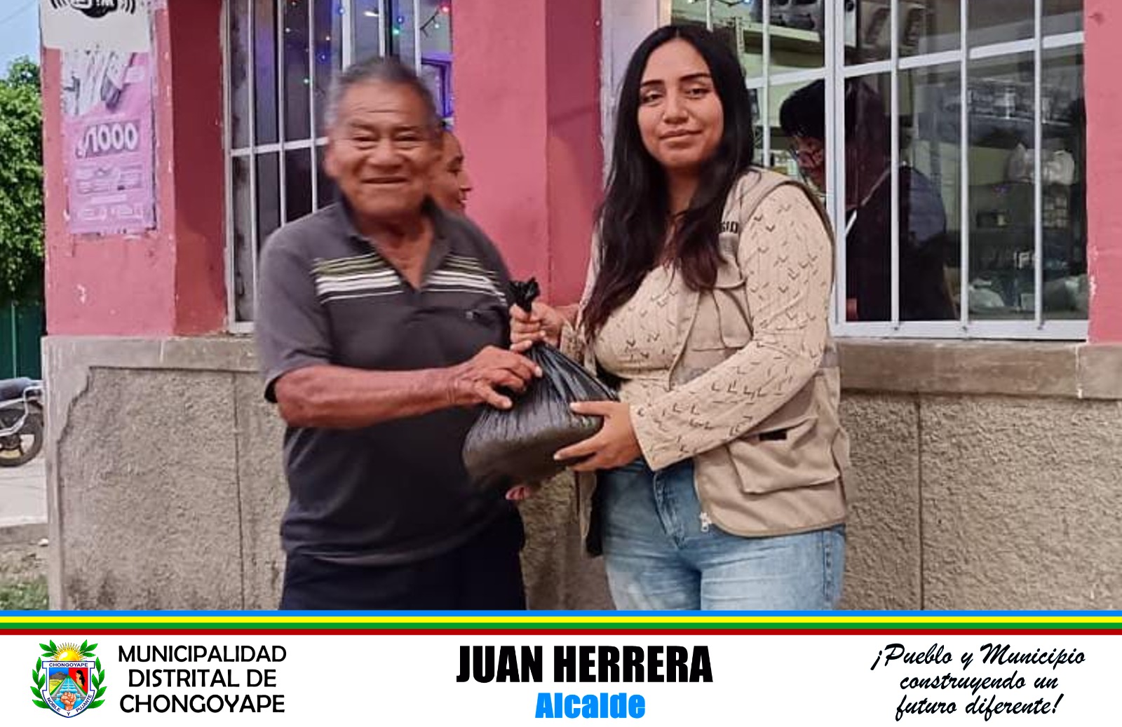 Archivo JPG de la entrega de donación de arroz en Cuculí.