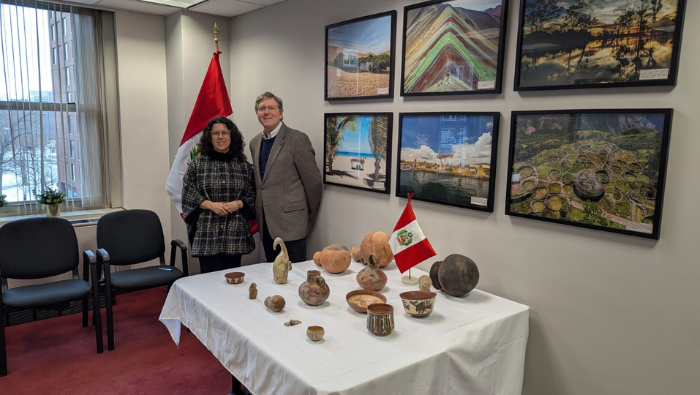 Consulado General del Perú en Boston concretó restitución de 15 bienes pertenecientes al Patrimonio Cultural de la Nación