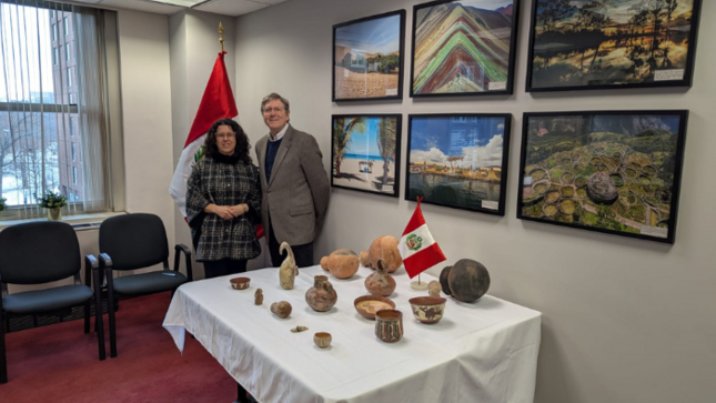 Consulado General del Perú en Boston concretó restitución de 15 bienes pertenecientes al Patrimonio Cultural de la Nación