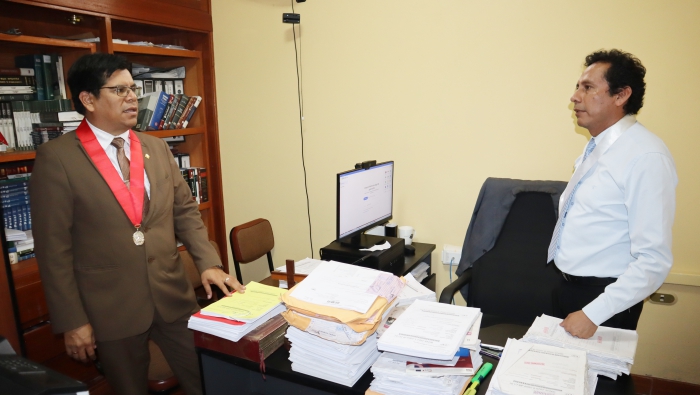 Monitorean funcionamiento de juzgados de Tambogrande