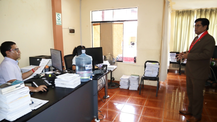 Monitorean funcionamiento de juzgados de Tambogrande