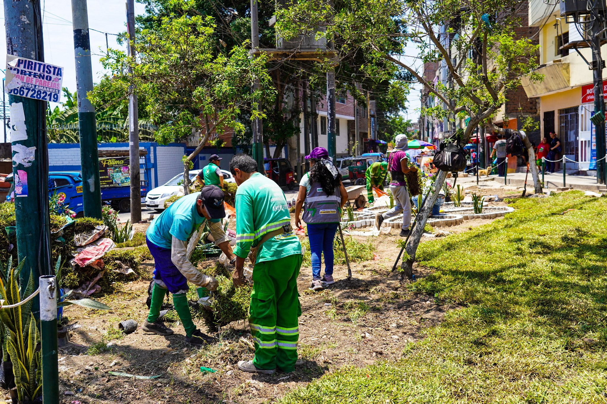 áreas verdes como de este punto en Leticia