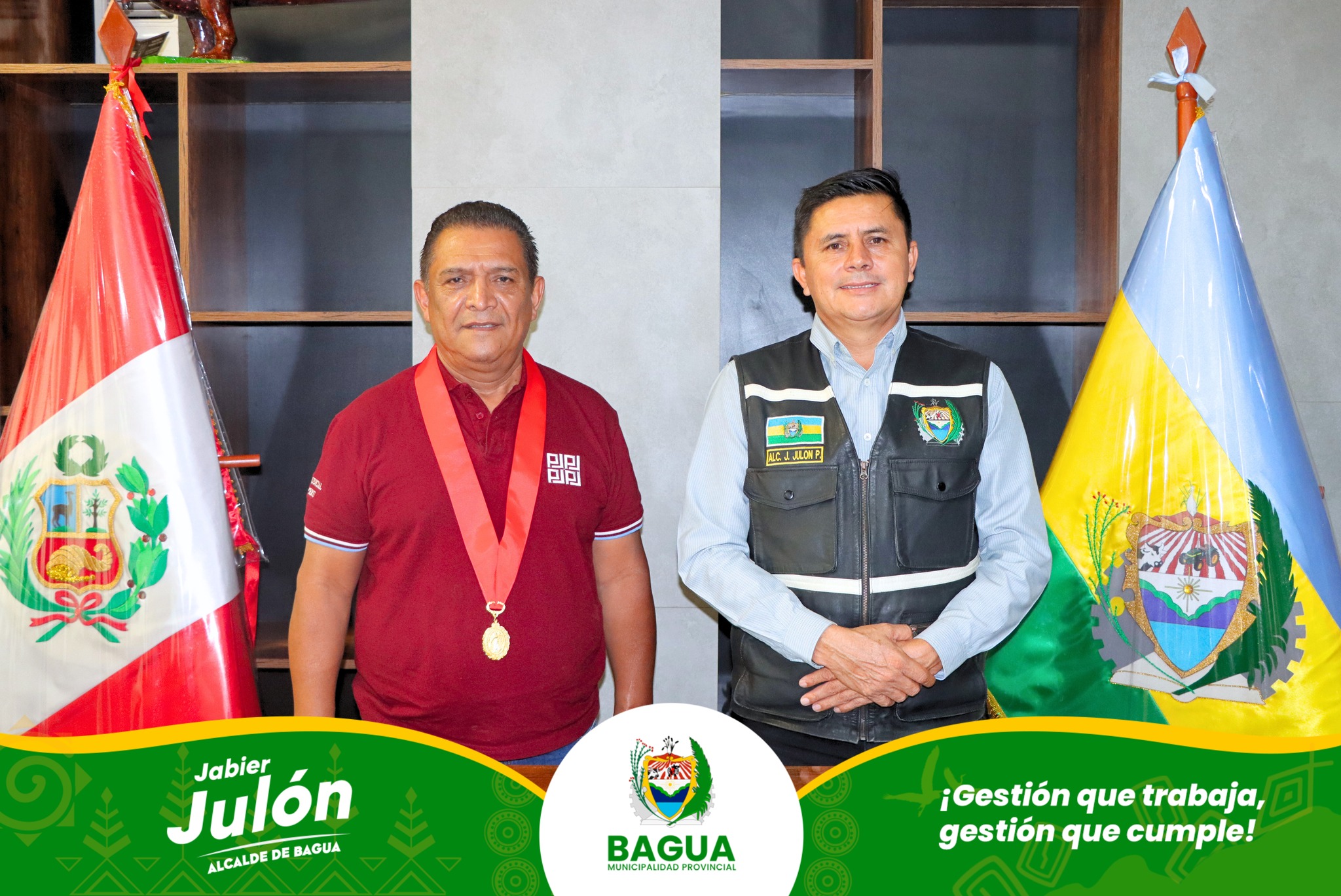 Alcalde se reΓΊne con el Presidente de la Corte Superior de Justicia de Amazonas