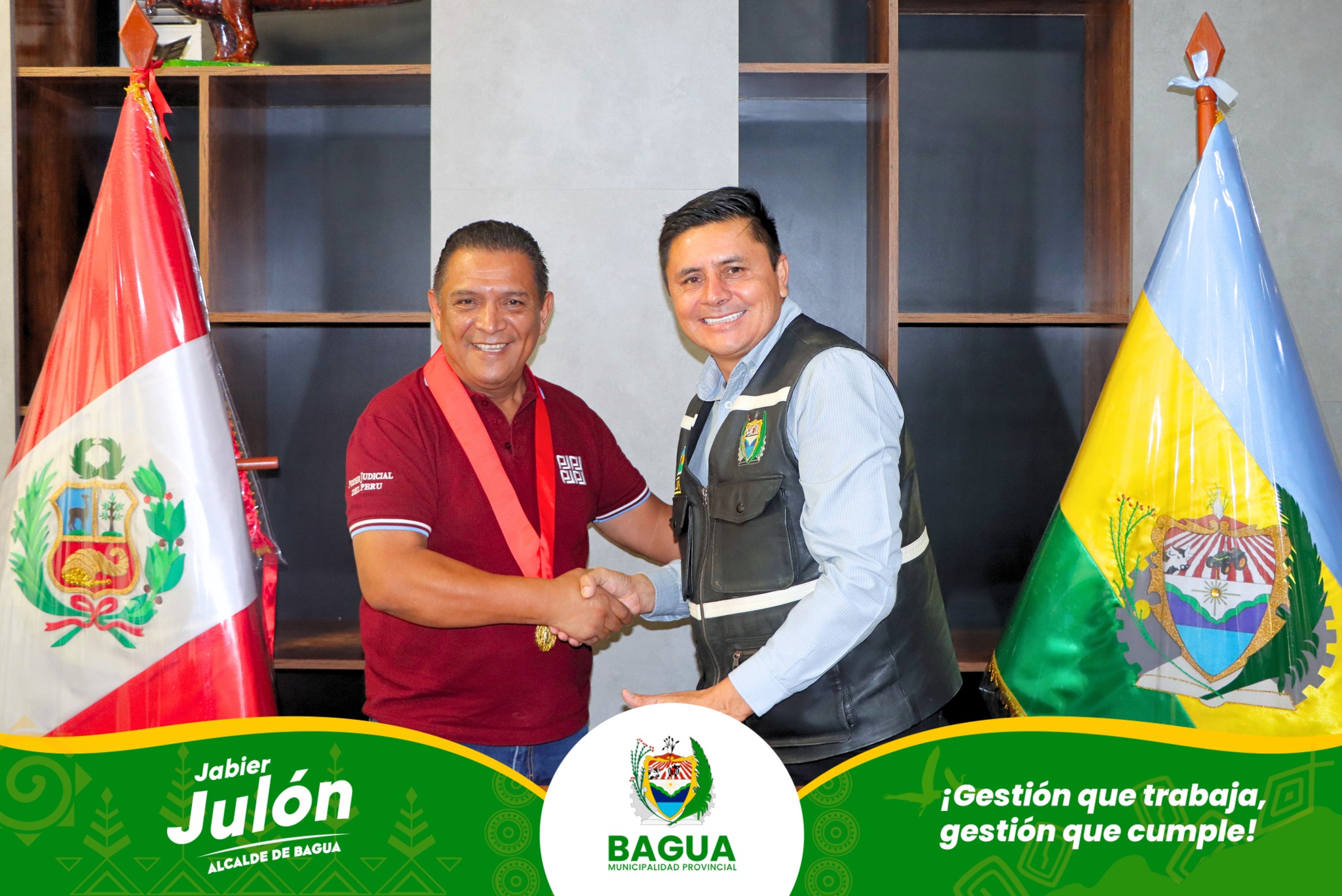 Alcalde se reΓΊne con el Presidente de la Corte Superior de Justicia de Amazonas