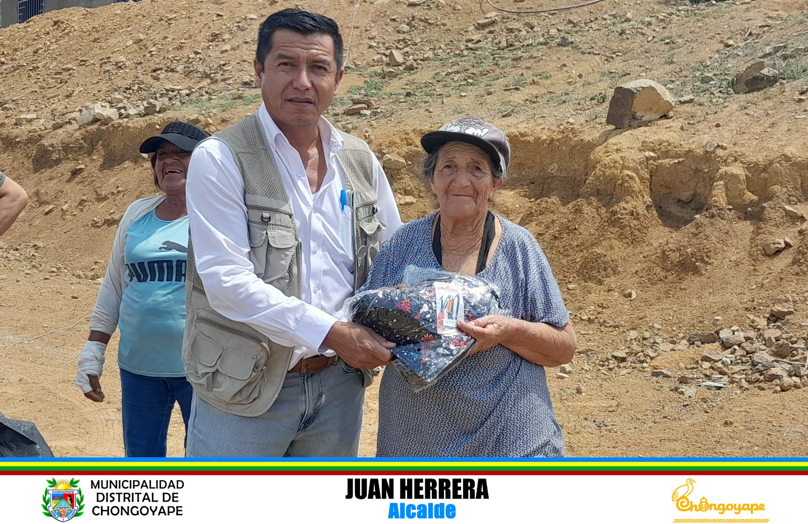 Archivo JPG de donación de ropa y calzado.