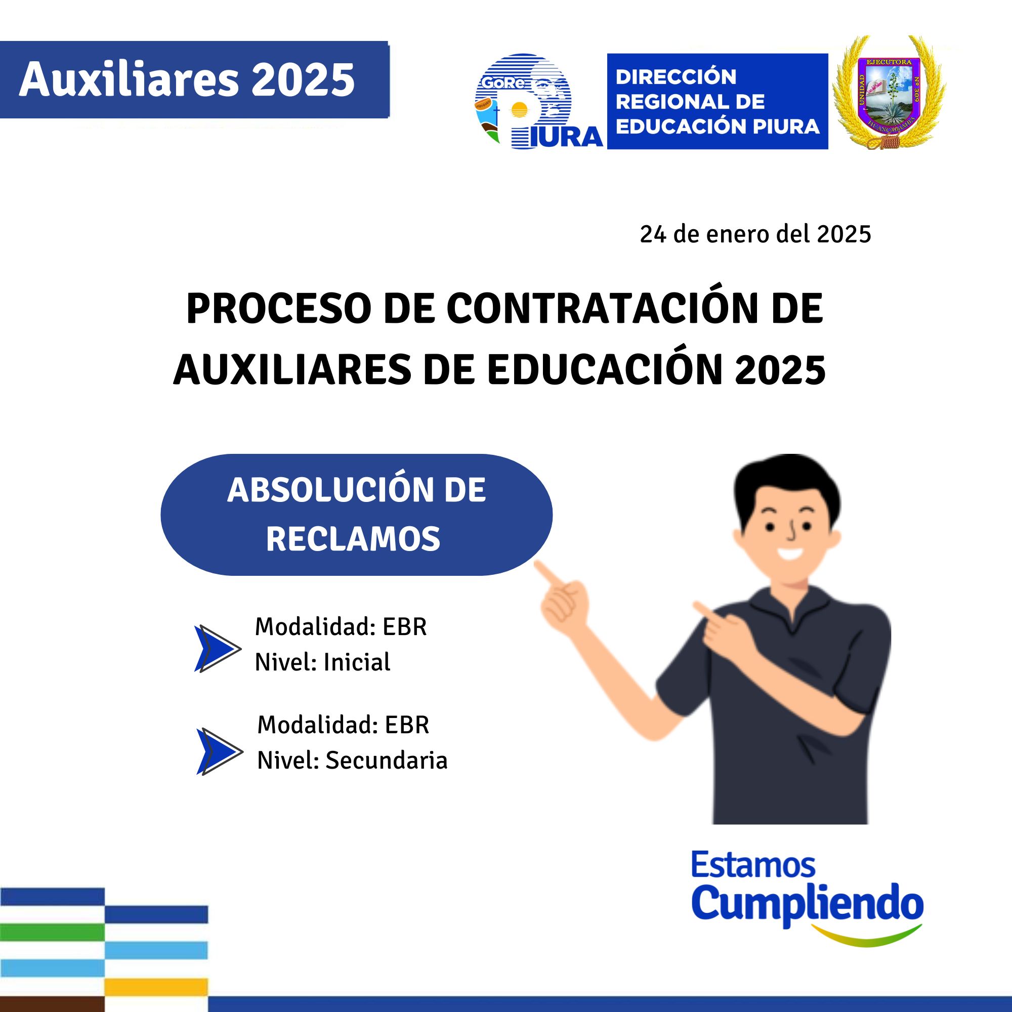 Auxiliares de educación 2025