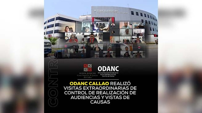 ODANC Callao realizó visitas extraordinarias de control de realización de audiencias y/o vistas de causa