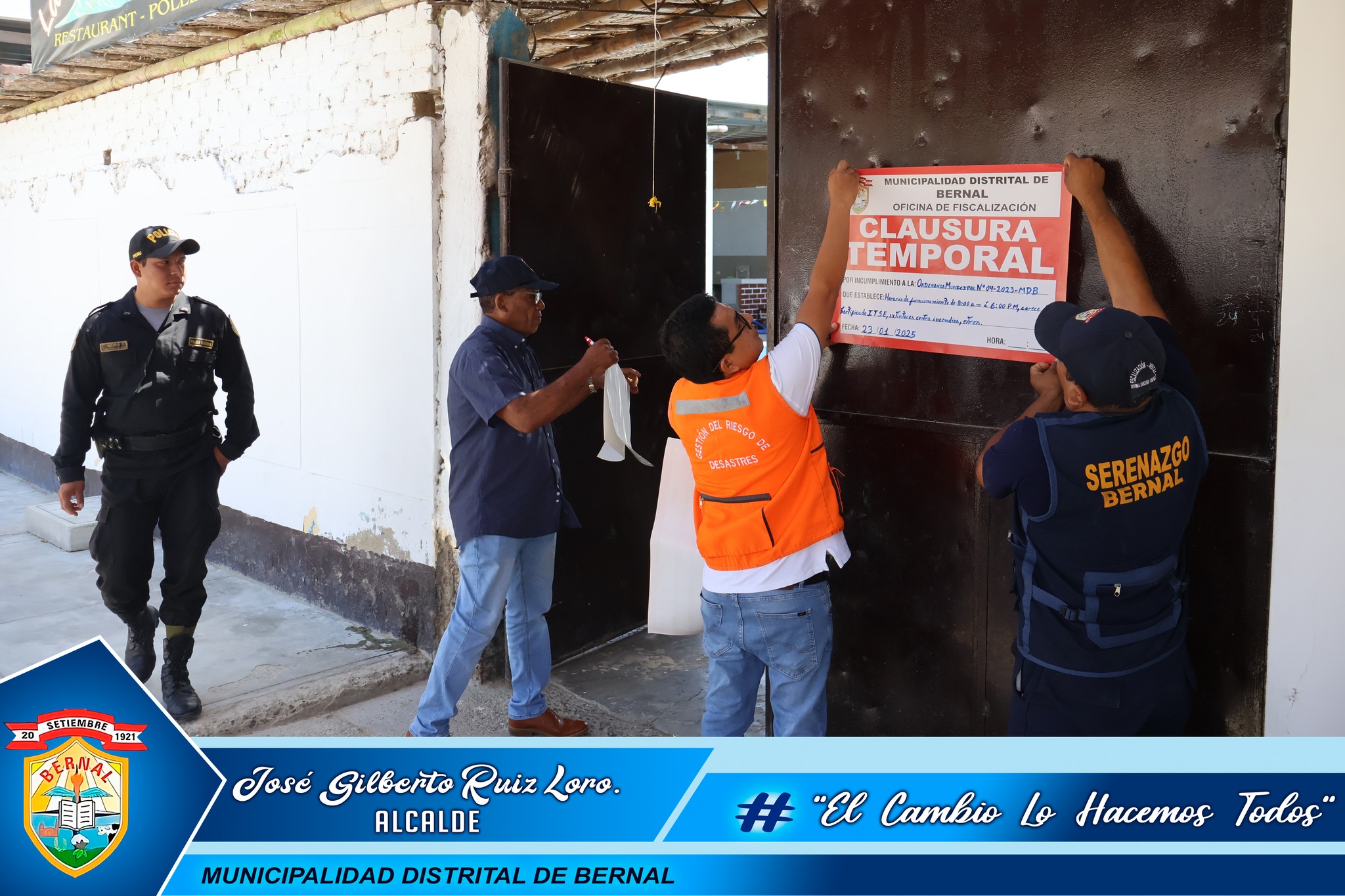 Bernal prioriza la tranquilidad ciudadana: Clausuran locales que incumplen ordenanza.
