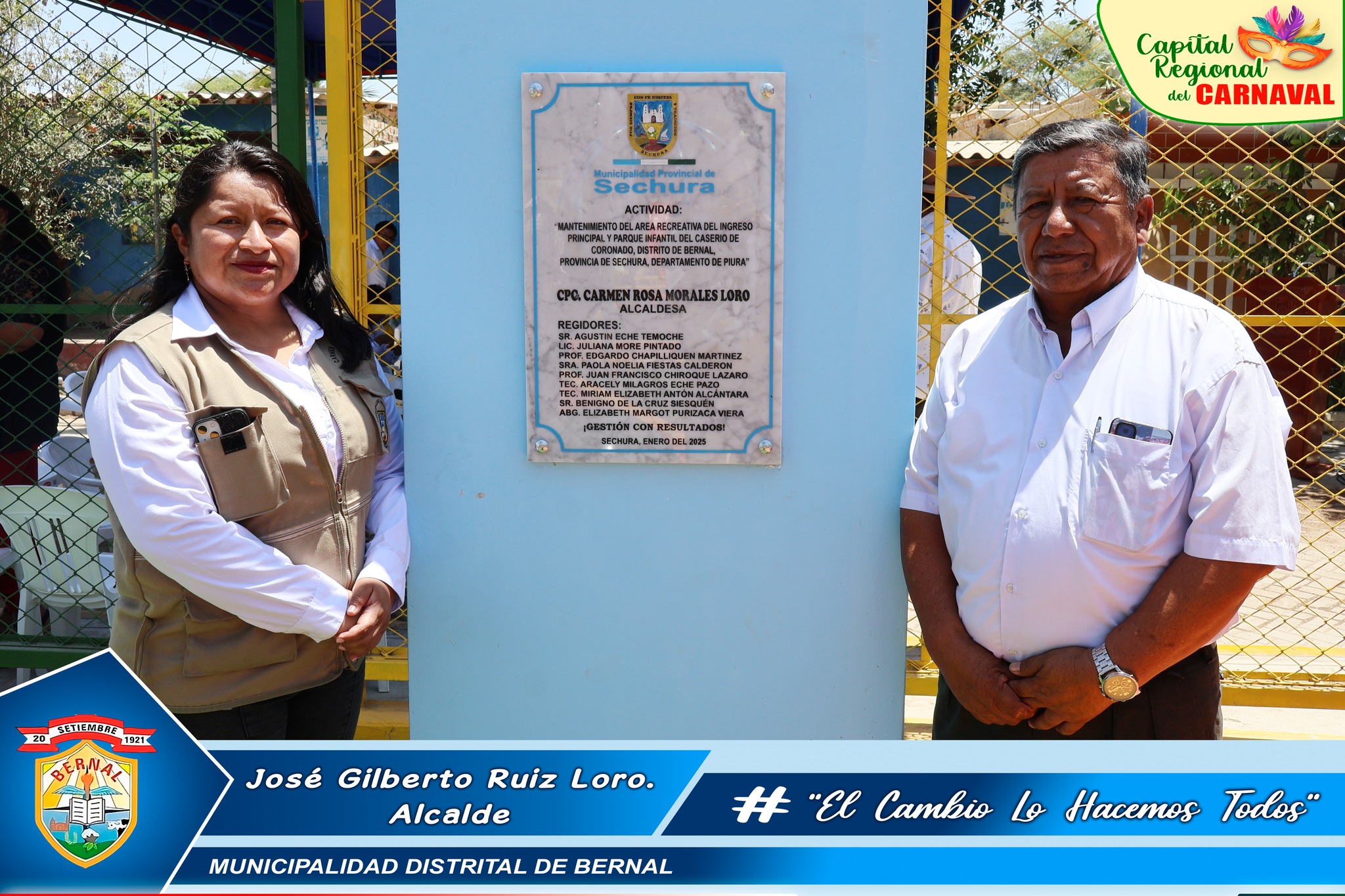 Municipalidad distrital de Bernal rinde homenaje a nuestro milagroso Señor de la Agonía