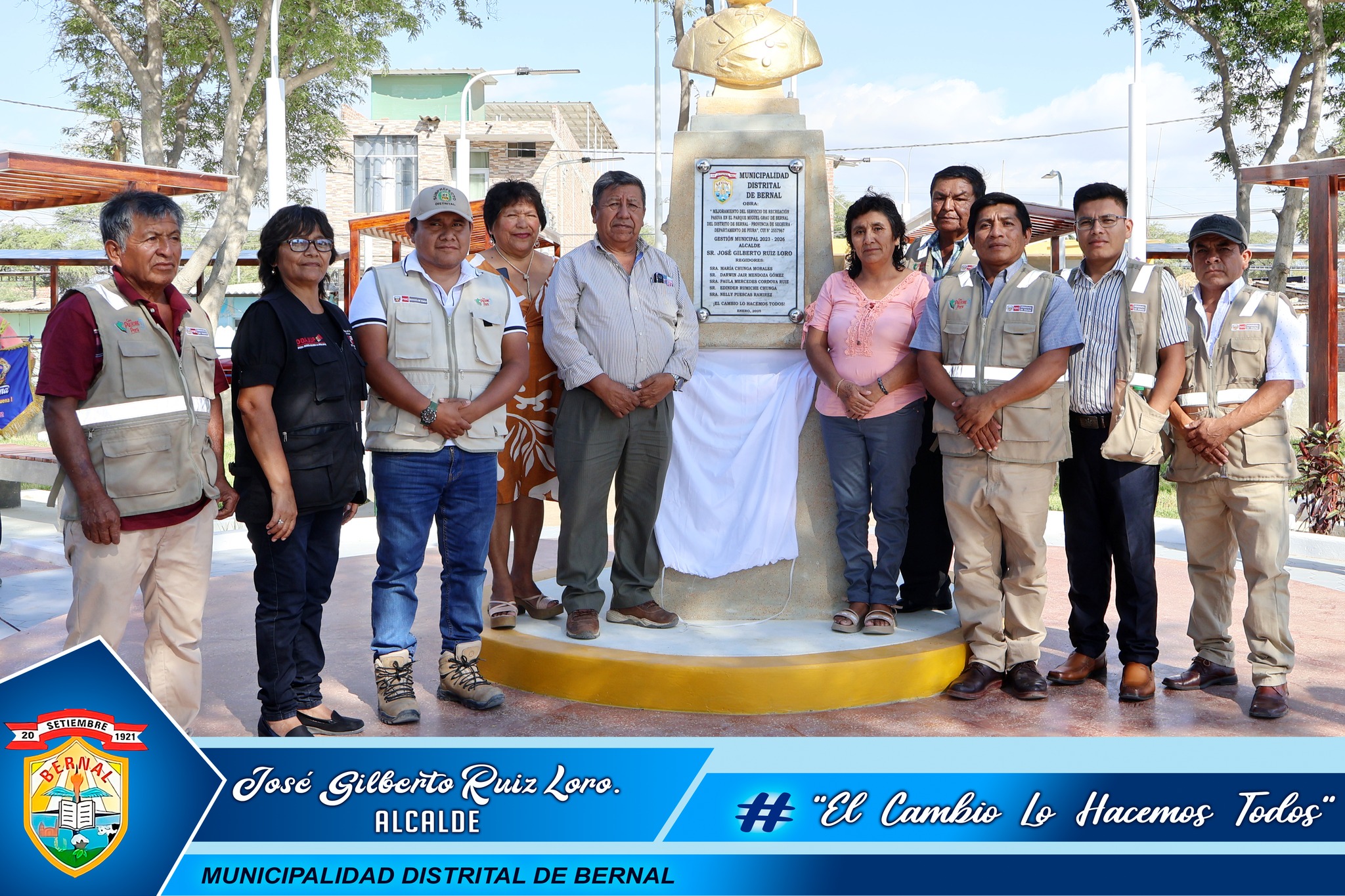 Inauguraci贸n del Parque Miguel Grau - Bernal