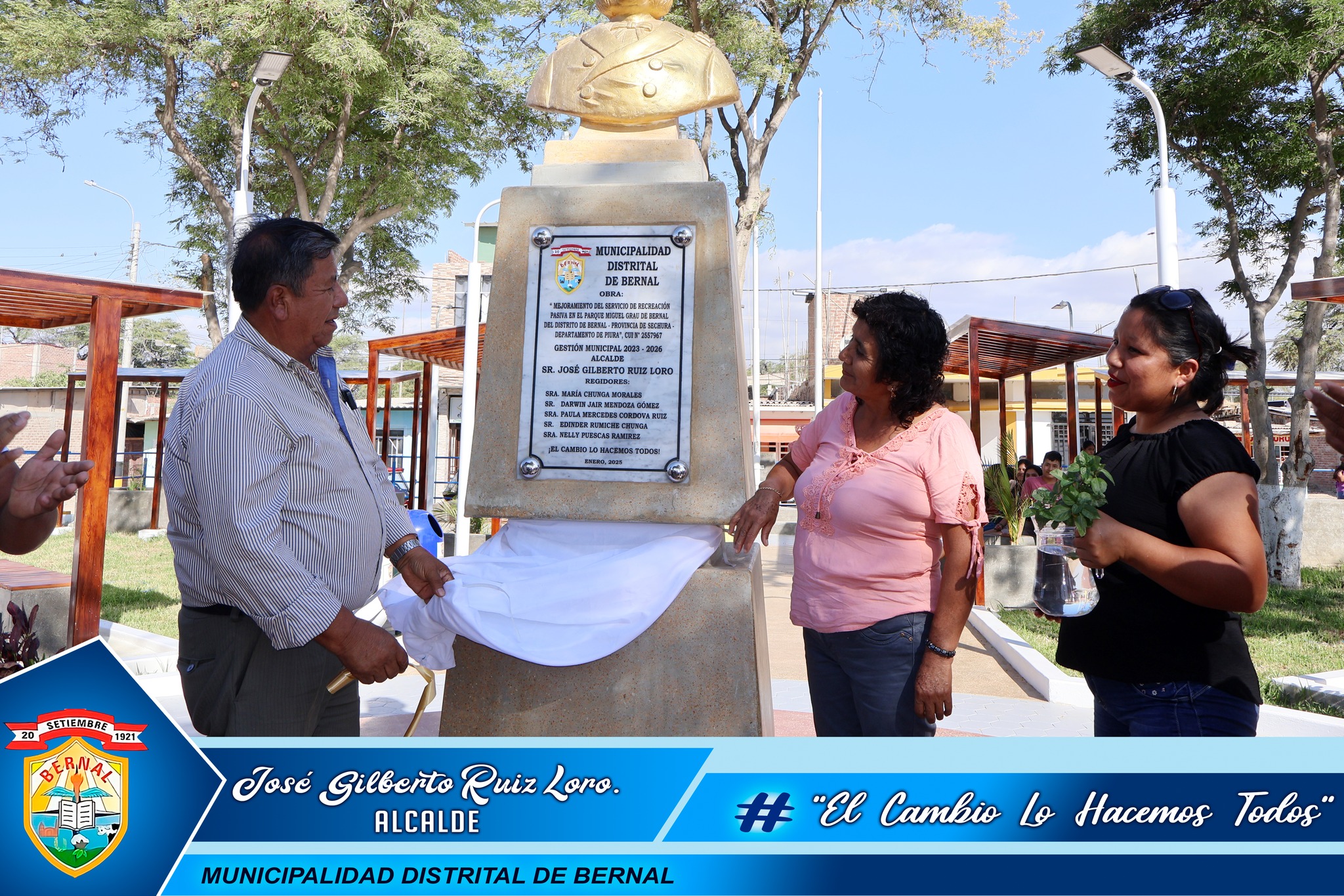Inauguraci贸n del Parque Miguel Grau - Bernal