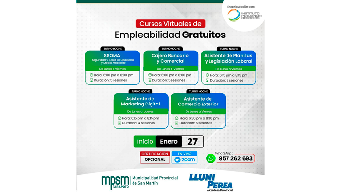 Cursos de empleabilidad 2025.