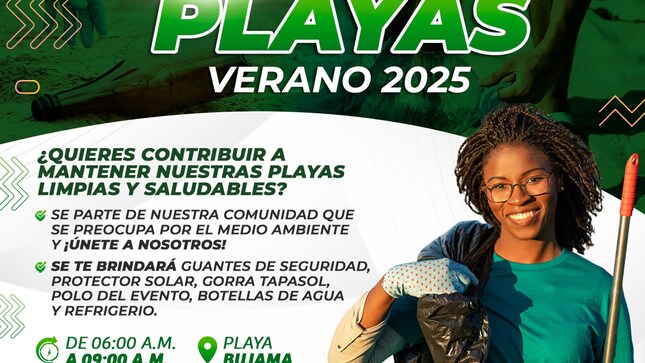 La Municipalidad Distrital de Mala, a través de la Subgerencia de Servicios Municipales y Gestión Ambiental, en el marco del Programa Municipal #EDUCCA durante la Campaña de Educación e Información Ambiental #SalvaPlayas  Verano 2025, realizará el evento de LIMPIEZA DE PLAYAS por el “Día Mundial de la Educación Ambiental” .
¿Por qué es importante?
Las playas son hábitats fundamentales para la vida marina y terrestre.
La contaminación y la basura pueden dañar la salud de los ecosistemas y de las personas.
Al unirnos para limpiar nuestras playas, podemos hacer una diferencia real en la protección de nuestro medio ambiente.
Fecha: Domingo 26 de enero
Lugar: Bujama Baja
Hora: Desde las 06:00 a.m.
Únete a nosotros en este evento y ayúdanos a proteger nuestro medio ambiente.
¡Esperamos verte allí!
𝙈𝙖𝙡𝙖, 𝙪𝙣𝙖 𝙣𝙪𝙚𝙫𝙖 𝙝𝙞𝙨𝙩𝙤𝙧𝙞𝙖