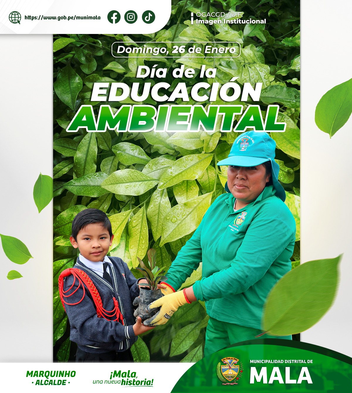 Desde la Municipalidad Distrital de Mala, queremos reafirmar nuestro compromiso con la educaci贸n ambiental, entendida como una herramienta clave para fomentar el conocimiento, el respeto y la participaci贸n activa en la preservaci贸n de nuestro entorno natural.
Juntos, podemos construir un distrito m谩s verde y sostenible, donde cada acci贸n cuenta y cada esfuerzo suma.
饾檲饾櫀饾櫋饾櫀, 饾櫔饾櫍饾櫀 饾櫍饾櫔饾櫄饾櫕饾櫀 饾櫇饾櫈饾櫒饾櫓饾櫎饾櫑饾櫈饾櫀