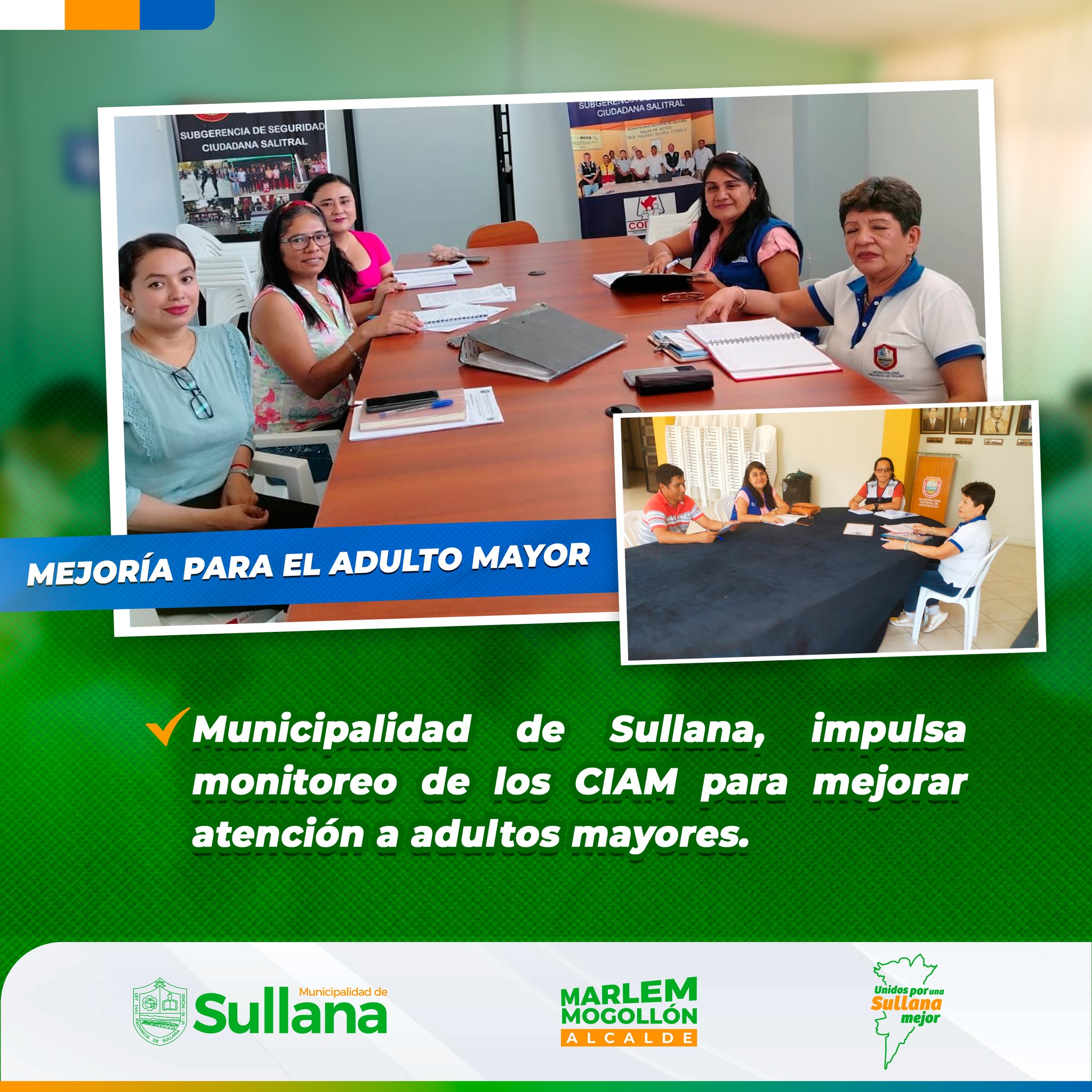 Municipalidad de Sullana impulsa monitoreo de los CIAM para mejorar atención a adultos mayores
