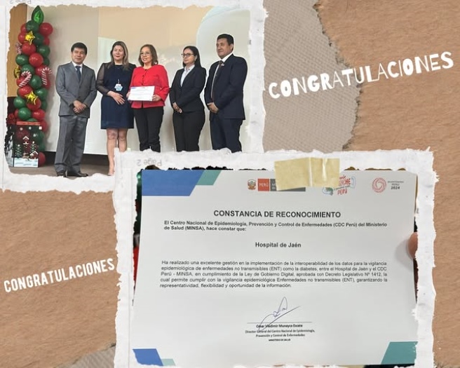 Centro Nacional de Epidemiología reconoce avances del HGJ en prevención y control de enfermedades