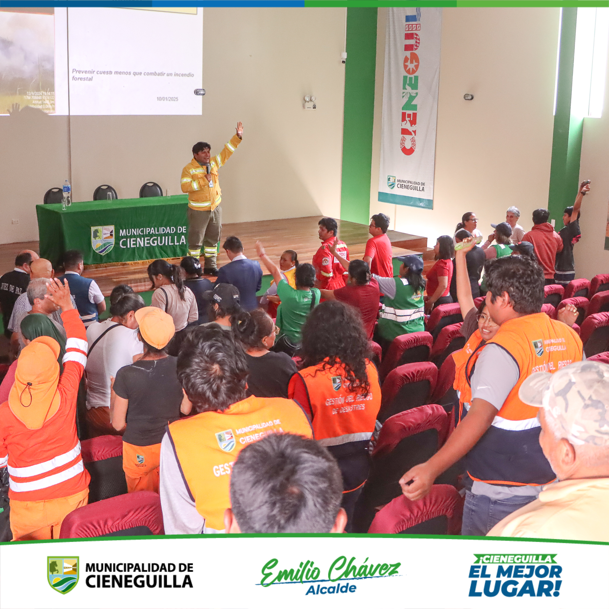 Municipalidad de Cieneguilla y Fiscalia de Prevención realizaron capacitación para prevenir Incendios Forestales