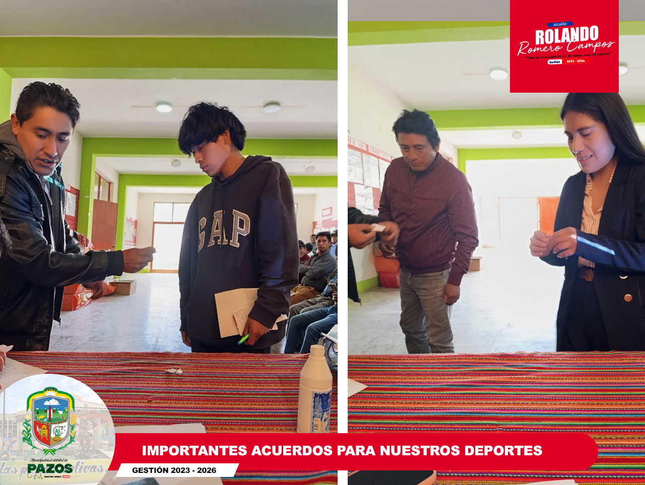 Impulsando el Deporte en el distrito de Pazos