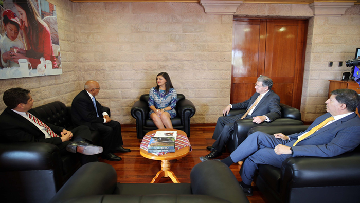 Presidente del TC Manuel Miranda realizó visitas protocolares a las princnipales autoridades de Arequipa