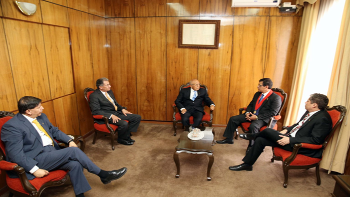 Presidente del TC Manuel Miranda realizó visitas protocolares a las princnipales autoridades de Arequipa