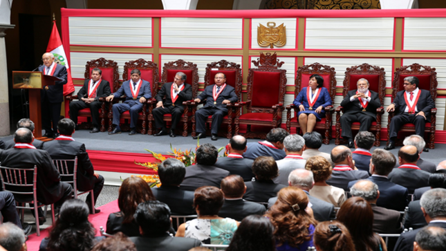 Magistrado Manuel Miranda Canales juramentó como nuevo presidente del TC en el marco de la apertura del año jurisdiccional constitucional