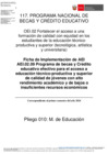 Vista preliminar de documento Ficha de implementación de la AEI 02.09 del PRONABEC correspondiente al primer semestre 2024