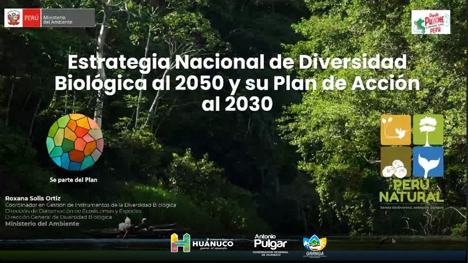 Huánuco actualizará su Estrategia Regional de Diversidad Biológica para preservar recursos naturales