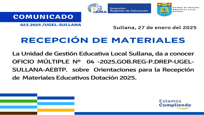 Comunicado N°23-2025