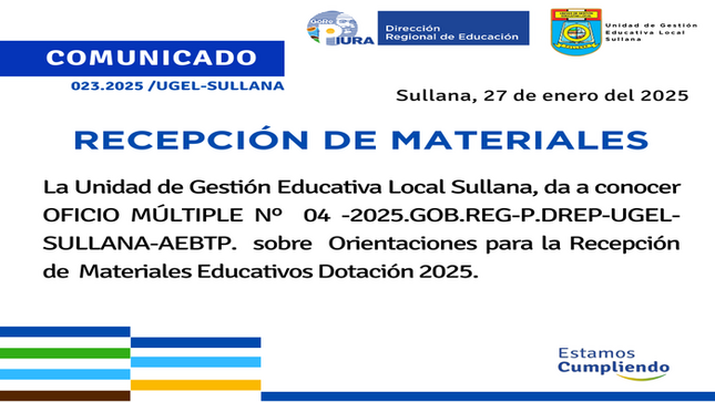 Comunicado N°23-2025