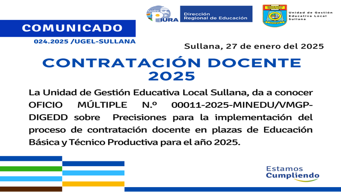 Comunicado N°24-2025