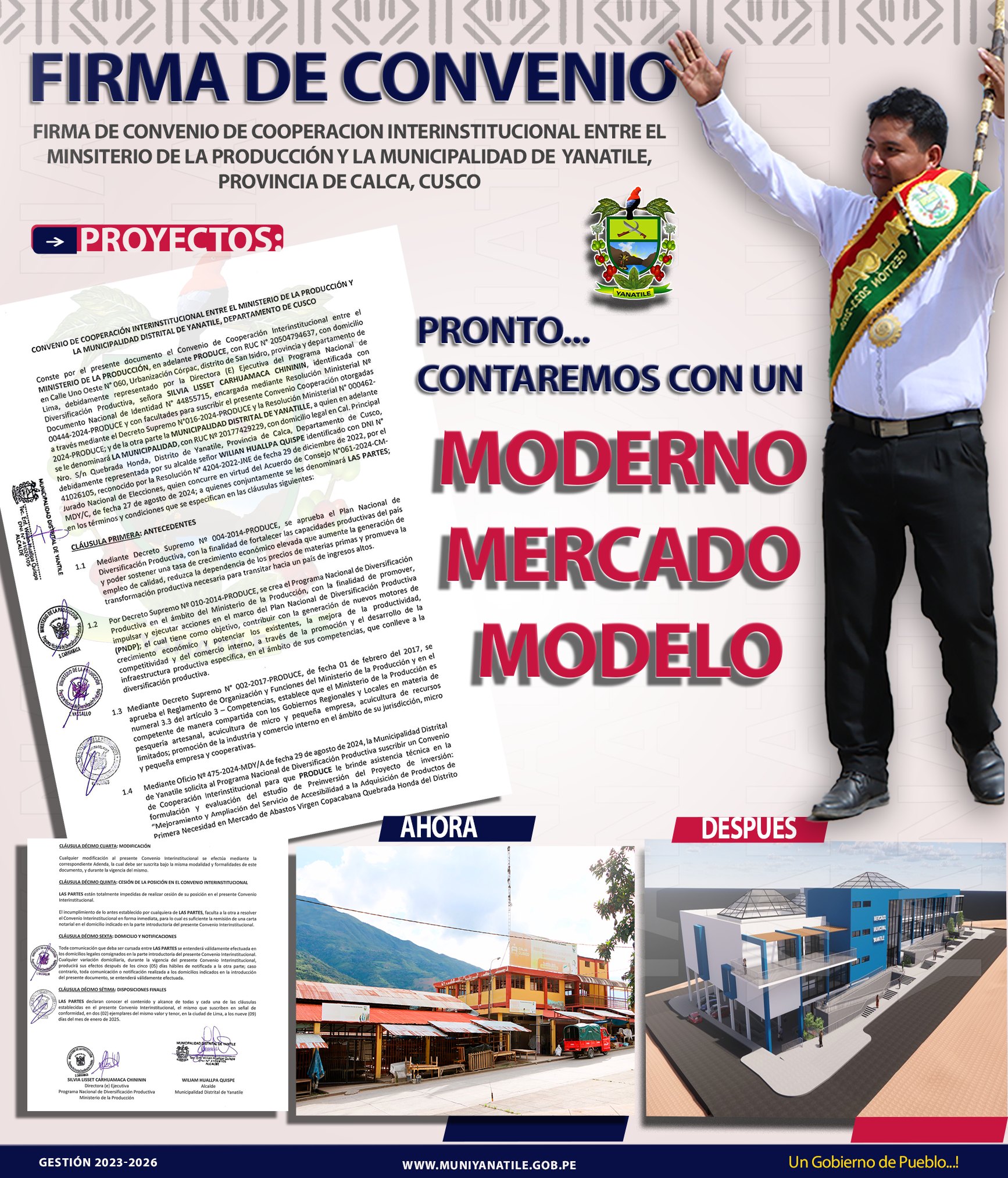 Archivo Imagen fotográfica de convenio.