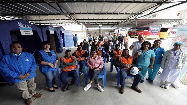Programa Prevenir de EsSalud lleva salud y prevención a trabajadores de empresa de transporte en Cajamarca
