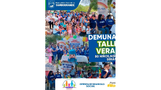 🟡🟢🔵DEMUNA INAUGURA TALLERES DE VERANO